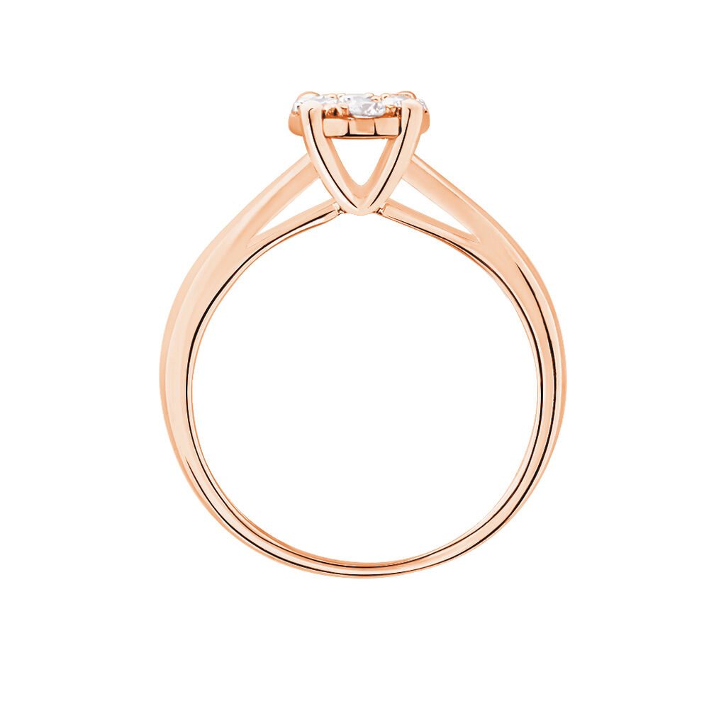 Bague Solitaire Collection Grace Or Rose Diamant - Bagues solitaires Femme | Histoire d&rsquo;Or