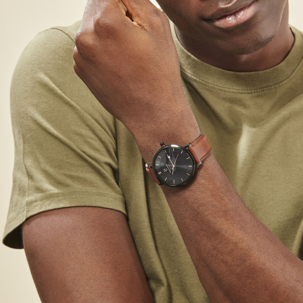 Montre Pierre Lannier Inti Noir - Montres Homme | Histoire d’Or