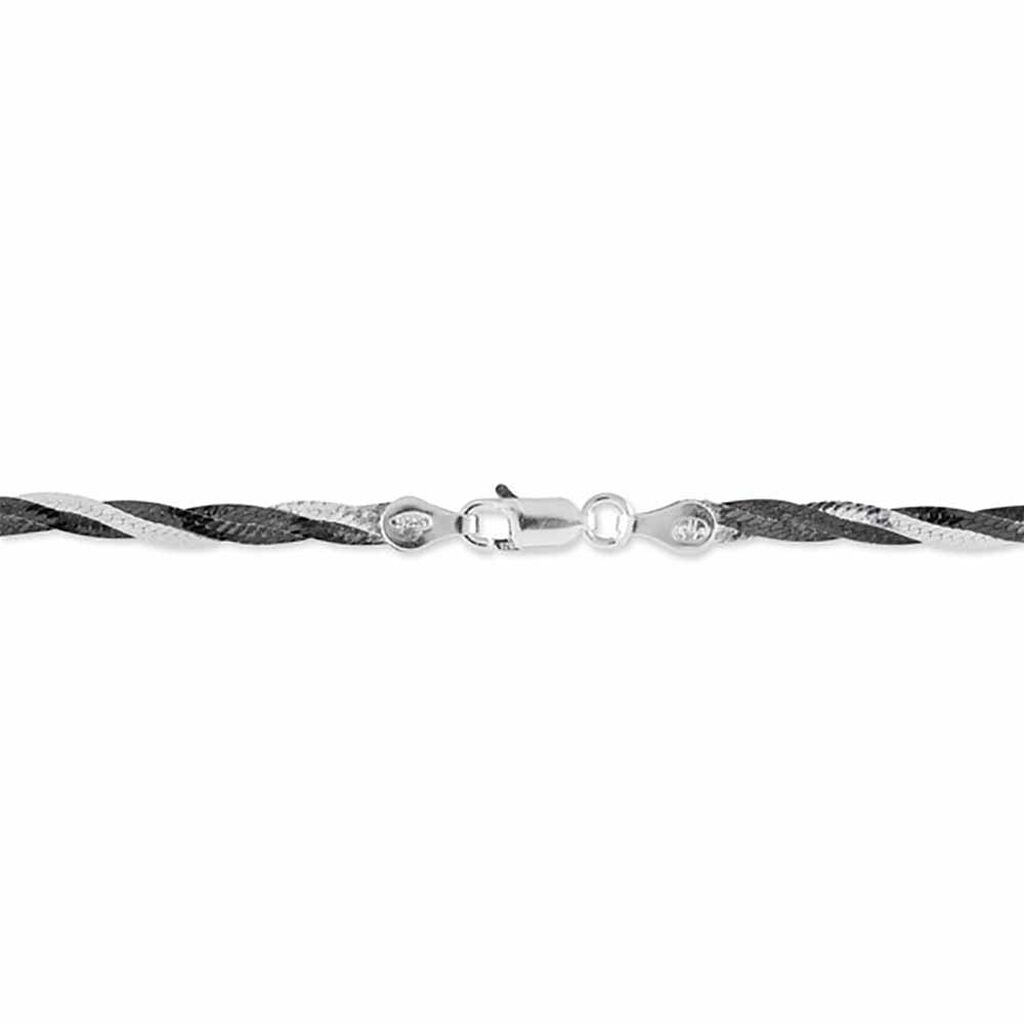 Bracelet Ehud Argent Bicolore - Bracelets chaîne Femme | Histoire d’Or