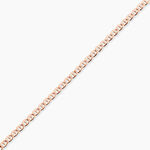 Bracelet Capucin Or Rose Maille Marine Plate - Bracelets cha&icirc;ne Femme | Histoire d&rsquo;Or