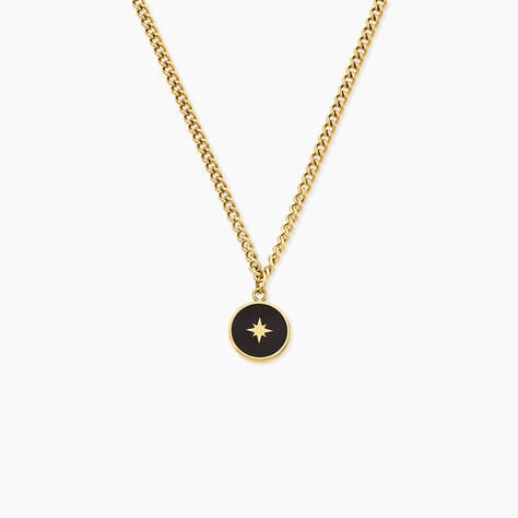 Collier Adelphine Acier Jaune - Bijoux sans pierre Femme | Histoire d&rsquo;Or