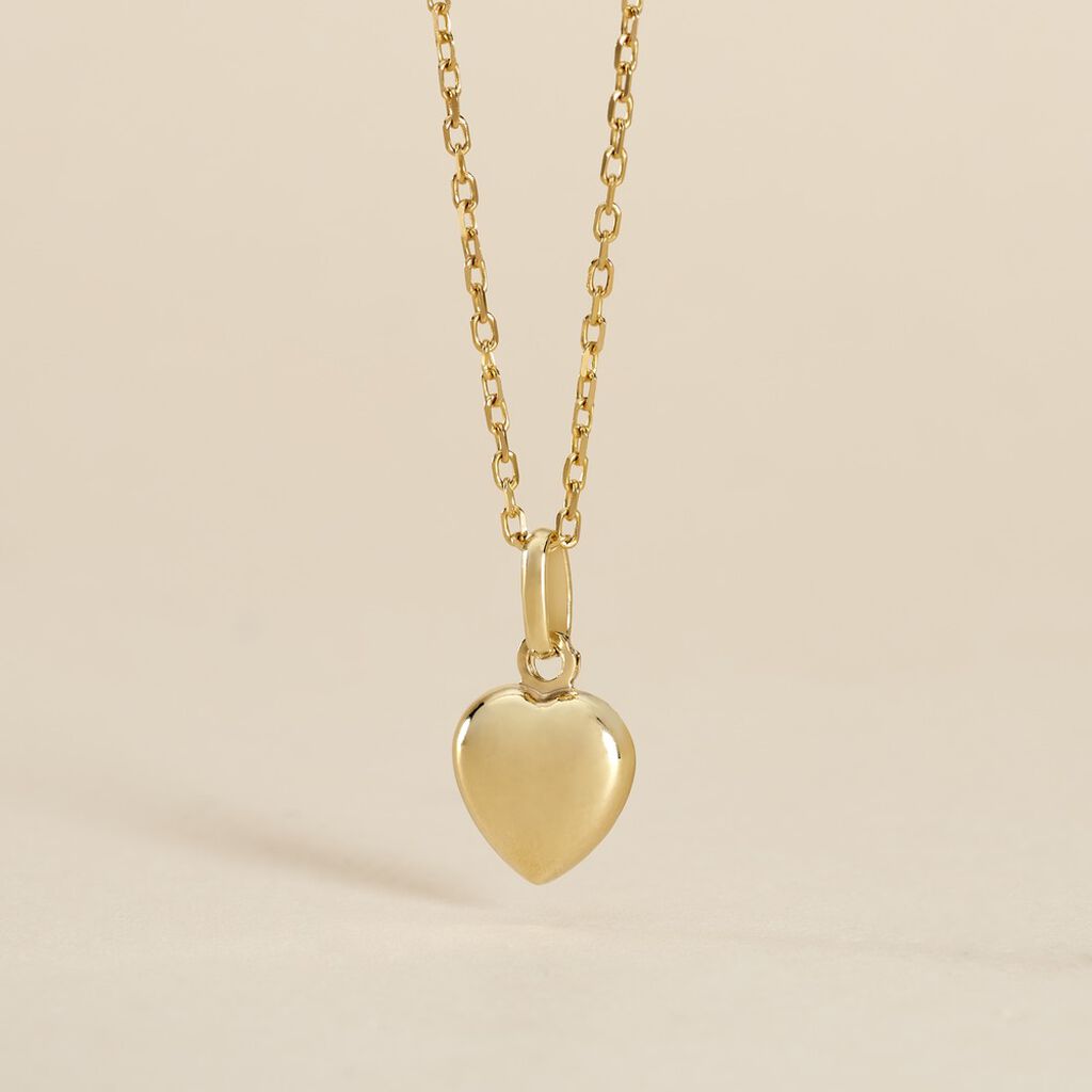 Pendentif Eudocie Coeur Lisse Or Jaune - Pendentifs Famille | Histoire d&rsquo;Or