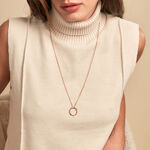 Collier Adnielle Argent Rose - Sautoirs Femme | Histoire d&rsquo;Or