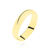 Alliance Aphrodite Demi Jonc Bombé Or Jaune