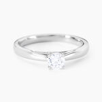 Bague Solitaire Iris Or Blanc Diamant - Bagues solitaires Femme | Histoire d&rsquo;Or