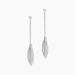 Boucles D'oreilles Pendantes Euriell Argent Blanc - Boucles d'oreilles fantaisie Femme | Histoire d’Or