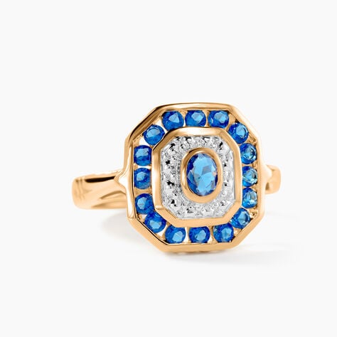 Bague Hans Plaqu&eacute; Or Oxyde Pierre - Bagues avec pierre Femme | Histoire d&rsquo;Or