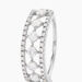 Bague The Crown Or Blanc Oxyde De Zirconium - Bagues avec pierre Femme | Histoire d’Or