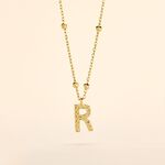Collier Plaqu&eacute; Or Jaune Lettra - Bijoux sans pierre Femme | Histoire d&rsquo;Or