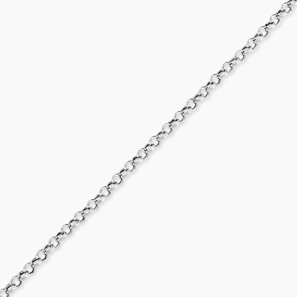 Bracelet Carola Maille Jaseron Argent Blanc - Bracelets chaîne Femme | Histoire d’Or