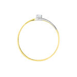 Bague Nesryne Or Bicolore Topaze - Bagues solitaires Femme | Histoire d&rsquo;Or
