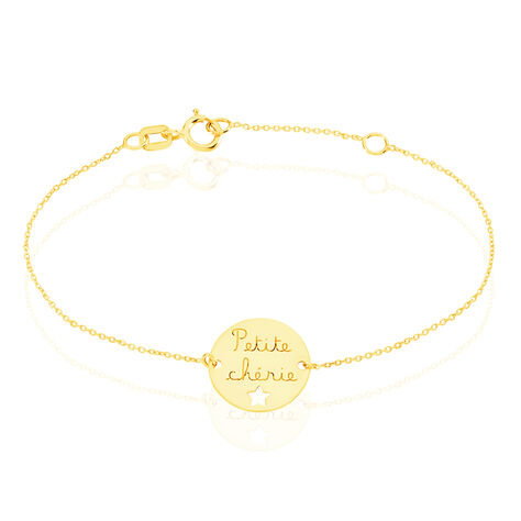 Bracelet Benedicte Message Or Jaune - Bracelets Naissance Enfant | Histoire d’Or