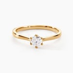 Bague Solitaire Athena Or Jaune Diamant - Bagues solitaires Femme | Histoire d&rsquo;Or