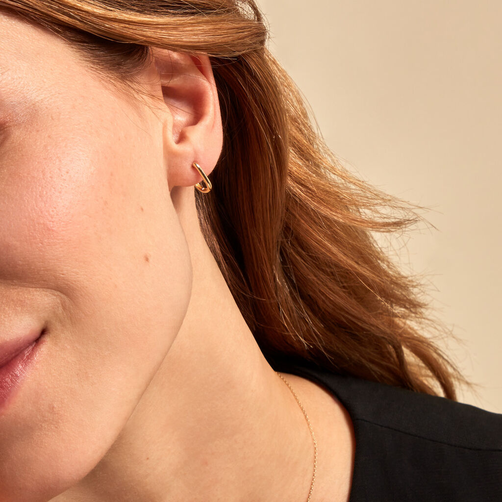Créoles Conner Or Jaune - Boucles d'oreilles créoles Femme | Histoire d’Or