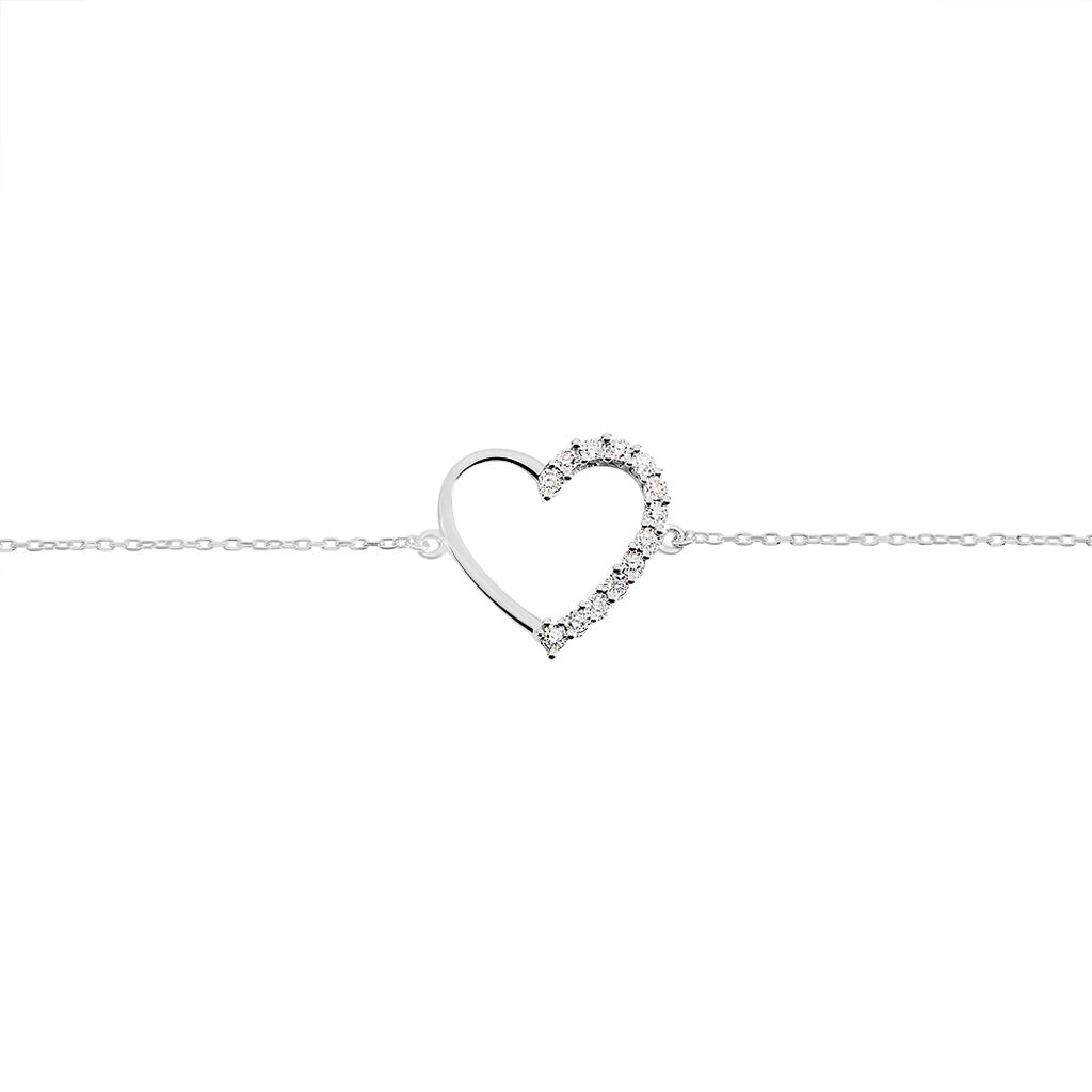 Bracelet Chlora Or Blanc Diamant - Bracelets Femme | Histoire d’Or