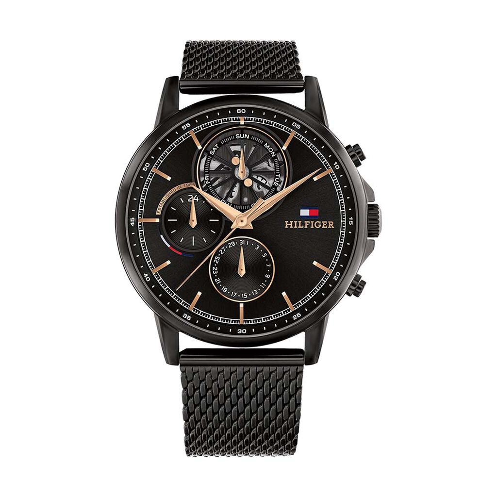 Montre Tommy Hilfiger Stewart Noir - Montres Homme | Histoire d’Or