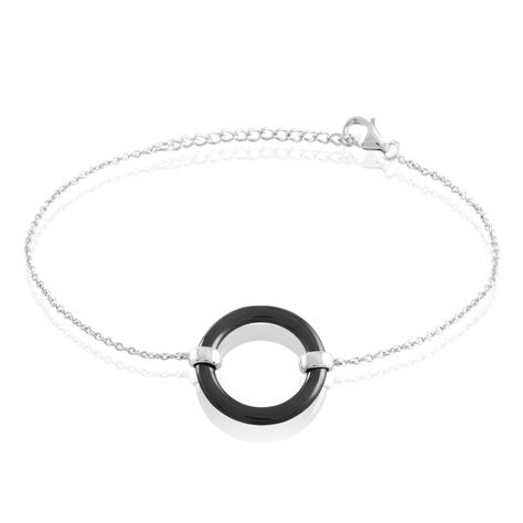 Bracelet Magalie Argent Blanc Céramique - Bracelets fantaisie Femme | Histoire d’Or