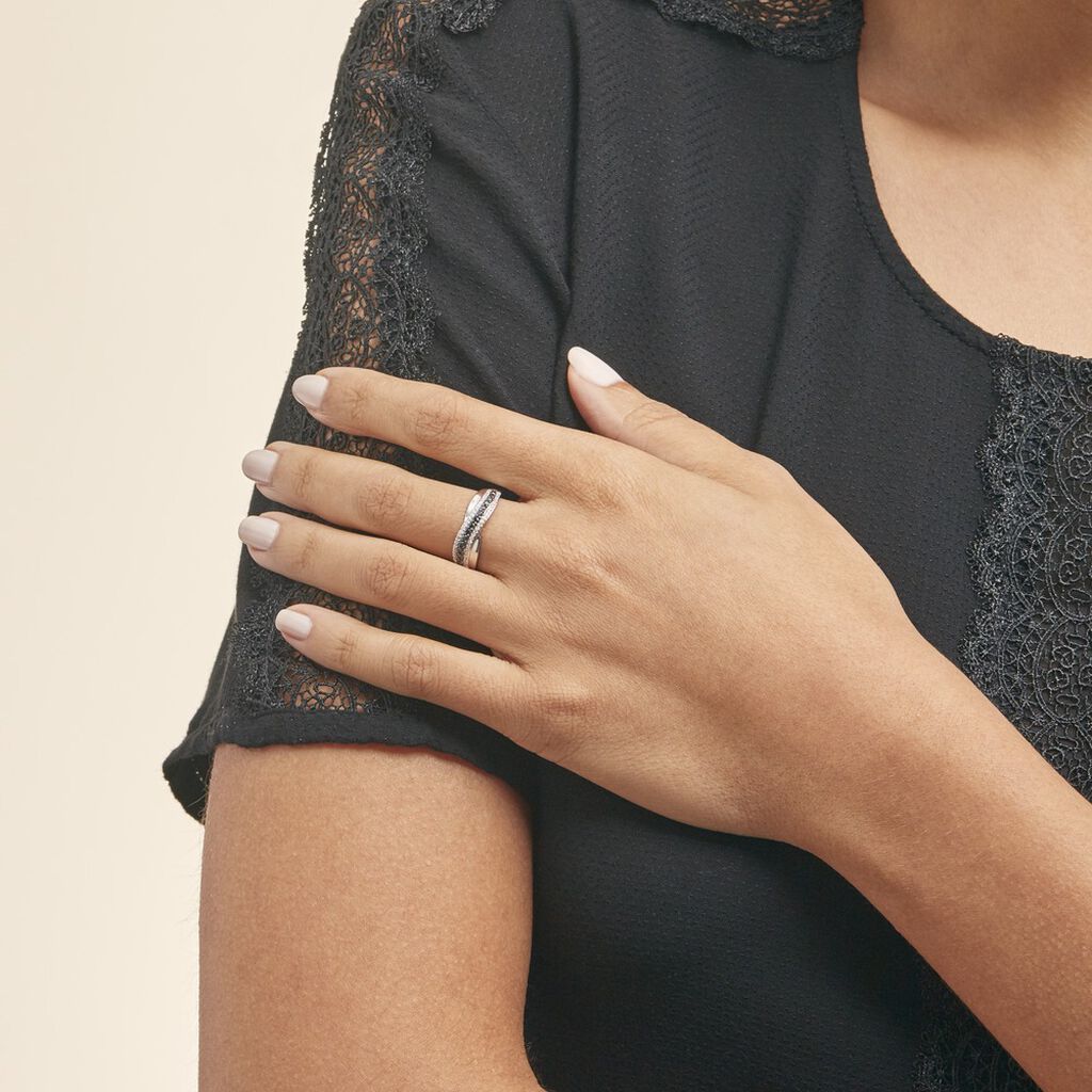 Bague Calliste Or Blanc Diamant - Bagues avec pierre Femme | Histoire d’Or