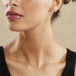 Boucles D'oreilles Puces Hildana Or Blanc Oxyde De Zirconium - Clous d'oreilles Femme | Histoire d&rsquo;Or