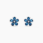 Boucles D'oreilles Puces Argent Blanc Laldilon Oxydes De Zirconium - Boucles d'oreilles fantaisie Femme | Histoire d&rsquo;Or