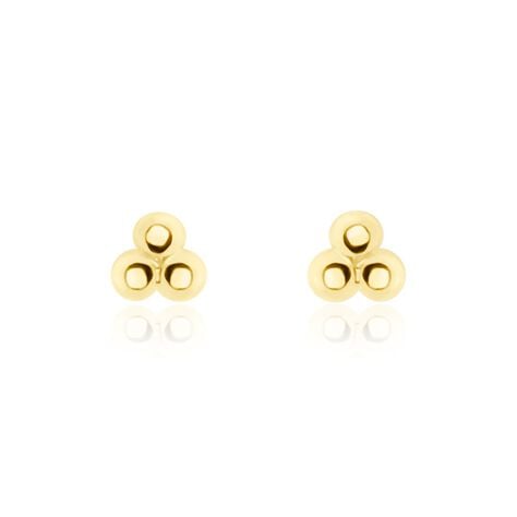 Boucles D'oreilles Puces Glen Or Jaune - Clous d'oreilles Femme | Histoire d’Or