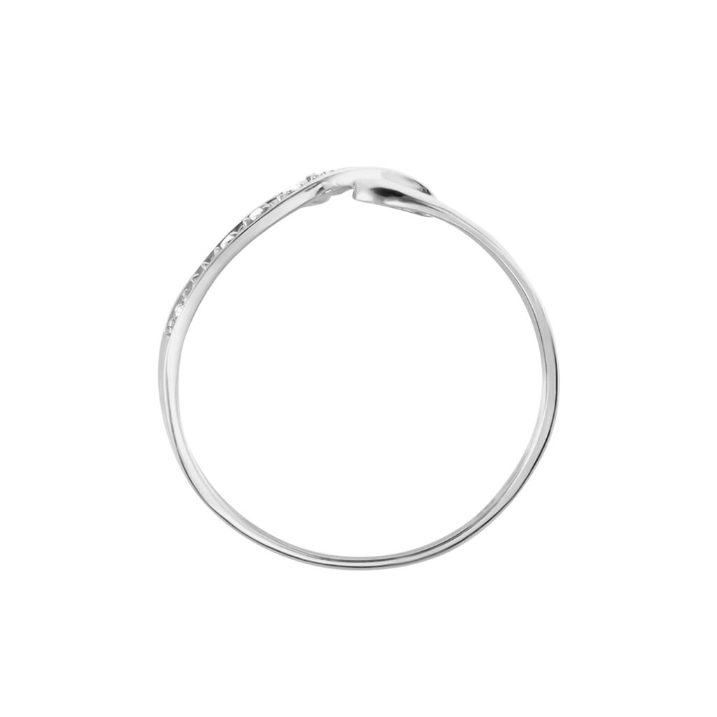 Bague Emma-lise Or Blanc Diamant - Bagues avec pierre Femme | Histoire d’Or
