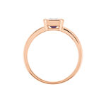 Bague Purple Mood Argent Rose Oxyde De Zirconium - Bagues solitaires Femme | Histoire d&rsquo;Or