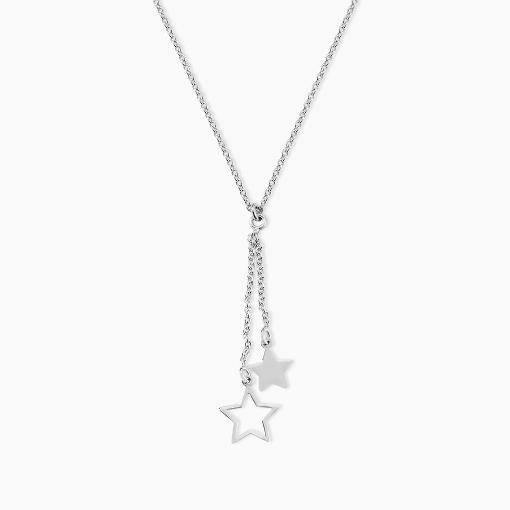 Collier Juliette Argent Blanc - Colliers fantaisie Femme | Histoire d’Or