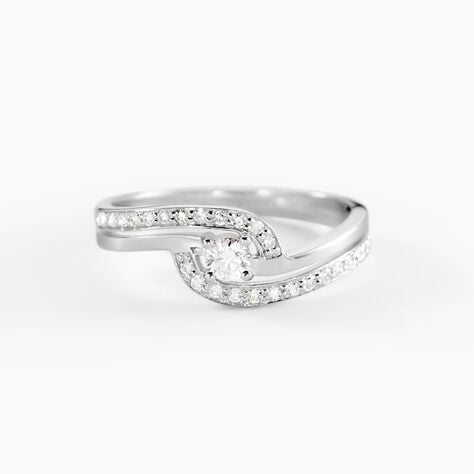 Bague Solitaire Vassilissa Or Blanc Diamant - Bagues solitaires Femme | Histoire d&rsquo;Or