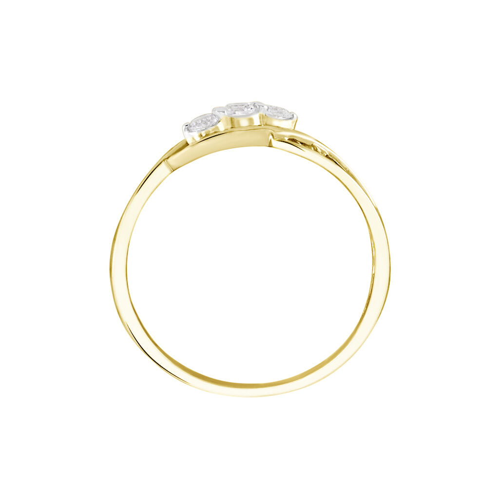Bague Or Jaune Shaleana Oxydes De Zirconium - Bagues avec pierre Femme | Histoire d’Or
