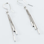 Boucles D'oreilles Pendantes Ginevra Argent Blanc - Boucles d'oreilles fantaisie Femme | Histoire d&rsquo;Or