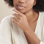 Bague Nazima Or Blanc Diamant - Bagues avec pierre Femme | Histoire d&rsquo;Or
