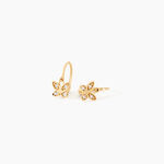 Boucles D'Oreilles Pendantes Odhran Or Jaune Oxyde De Zirconium - Boucles d'oreilles pendantes Enfant | Histoire d&rsquo;Or