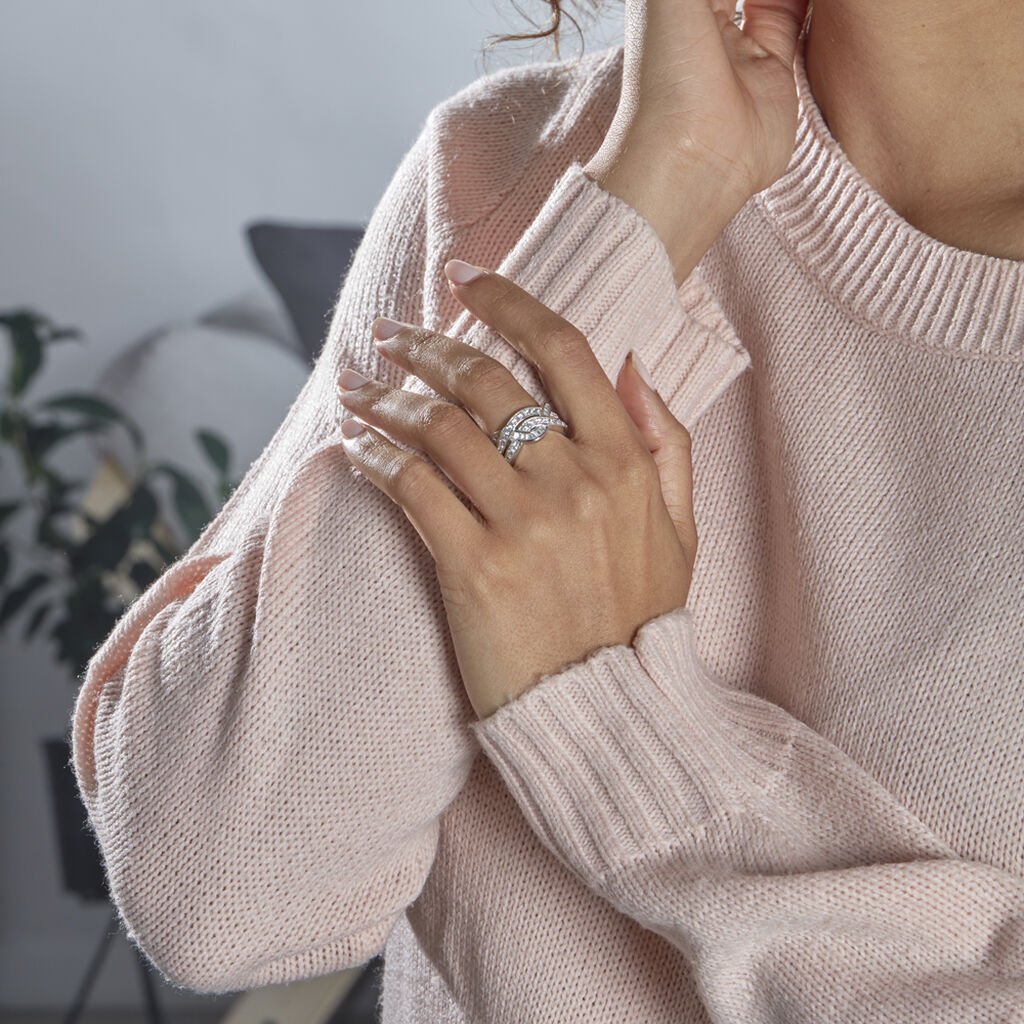 Bague Audon Argent Blanc Oxydes De Zirconium - Bagues avec pierre Femme | Histoire d’Or