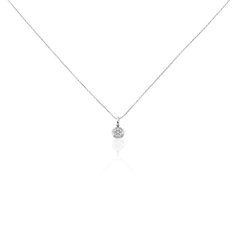 Collier Or Blanc Ruta Diamants - Colliers Femme | Histoire d&rsquo;Or