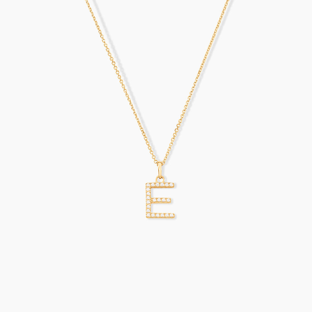 Pendentif Klementine Or Jaune Oxyde De Zirconium - Pendentifs Famille | Histoire d&rsquo;Or