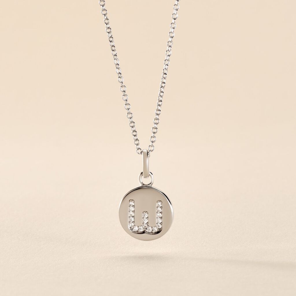 Collier Argent Eugenien Oxydes De Zirconium - Colliers fantaisie Femme | Histoire d’Or