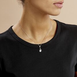 Collier Marina Cera Argent Blanc Céramique Et Oxyde De Zirconium - Colliers fantaisie Femme | Histoire d’Or