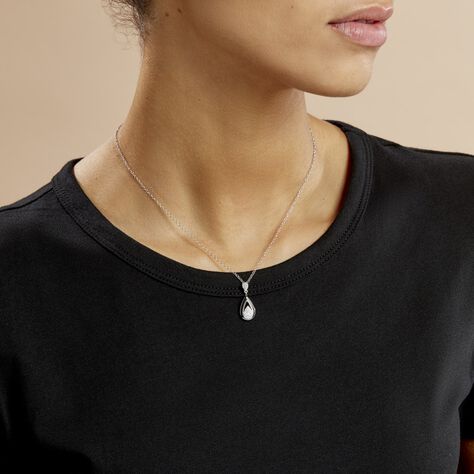 Collier Marina Cera Argent Blanc Céramique Et Oxyde De Zirconium - Colliers fantaisie Femme | Histoire d’Or