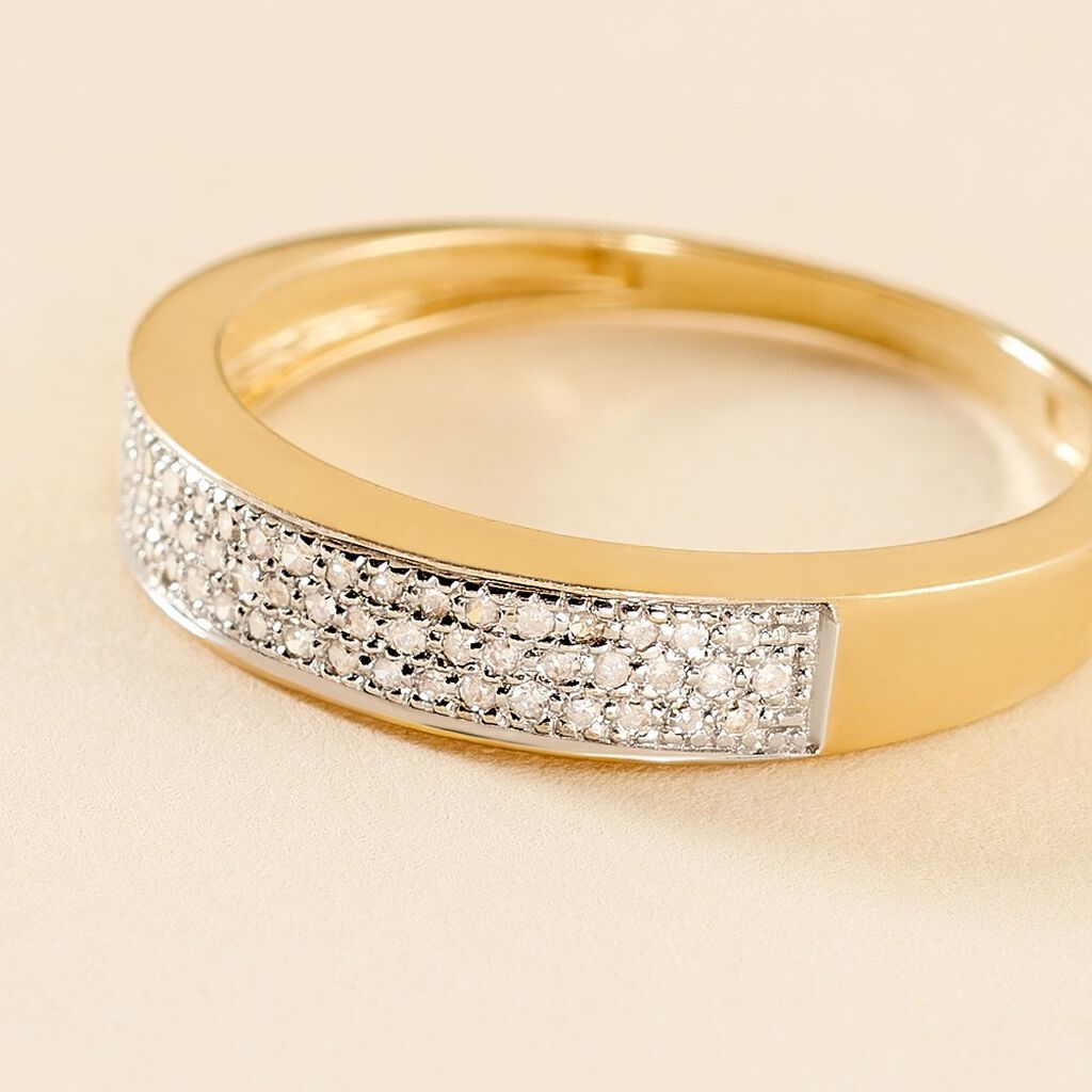Bague Serafina Or Jaune Diamant - Bagues avec pierre Femme | Histoire d’Or