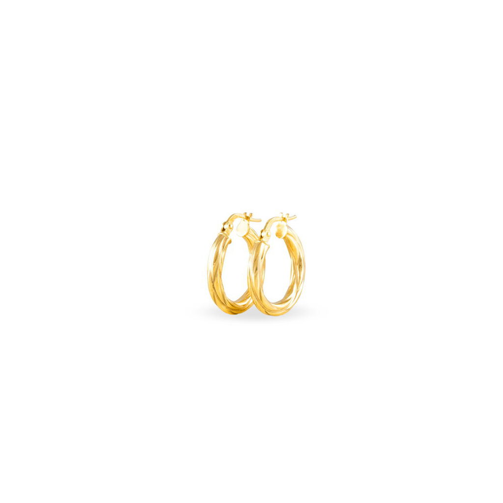 Créoles Anantha Or Jaune - Boucles d'oreilles créoles Femme | Histoire d’Or