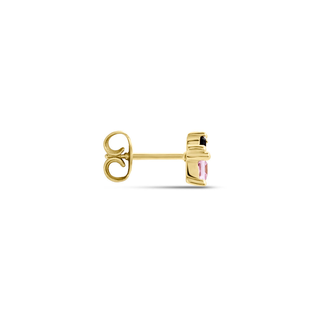 Boucle D'oreille Puce Unitaire Plaqué Or Jaune Juhana Oxydes - Boucles d'oreilles fantaisie Femme | Histoire d’Or
