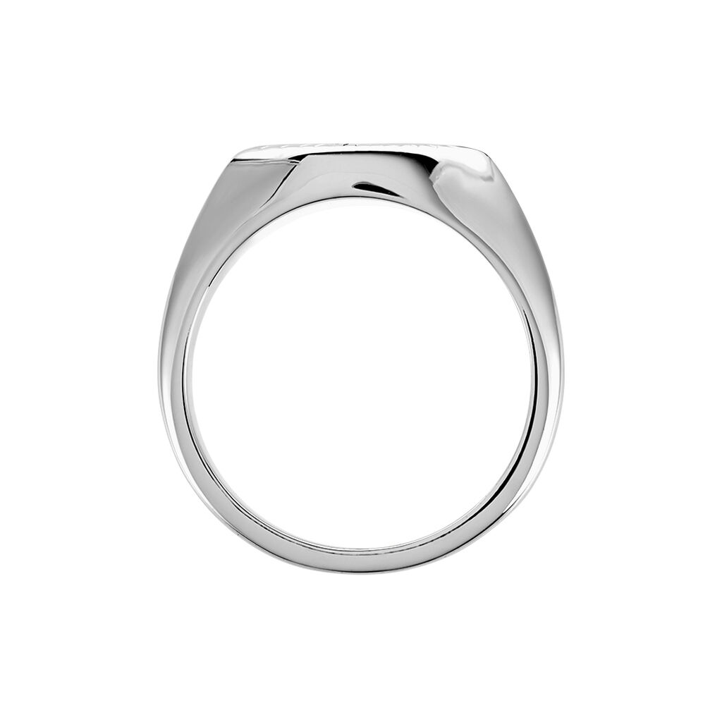 Chevalière Dalia Argent Blanc - Chevalières Femme | Histoire d’Or