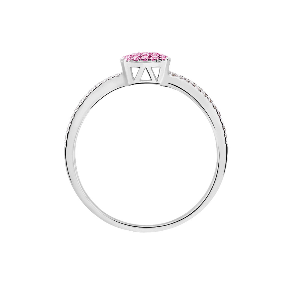 Bague Aude Or Blanc Saphir Et Diamant - Bagues avec pierre Femme | Histoire d’Or
