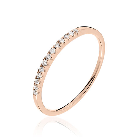 Alliance Pristina Or Rose Diamant - Alliances Femme | Histoire d’Or