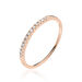 Alliance Pristina Or Rose Diamant - Alliances Femme | Histoire d’Or