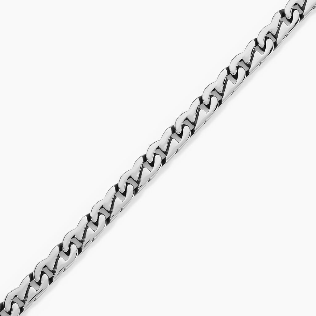 Bracelet Jourdan Rex Acier Argent&eacute; - F&ecirc;te des p&egrave;res Homme | Histoire d&rsquo;Or