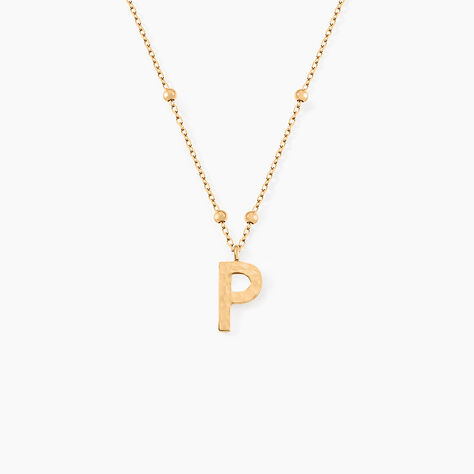 Collier Plaqué Or Jaune Lettra - Colliers fantaisie Femme | Histoire d’Or