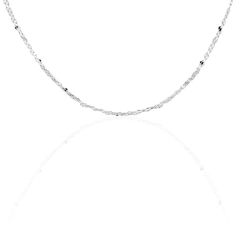 Collier Adelaide Argent Blanc - Colliers doubles et triples chaînes Femme | Histoire d’Or