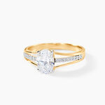 Bague Solitaire Fallon Or Jaune Oxyde De Zirconium - Bagues solitaires Femme | Histoire d&rsquo;Or